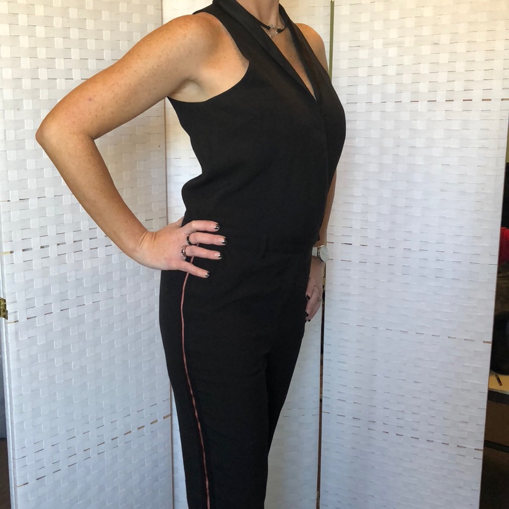 Armani Exchange tuxedo jumpsuit NWT Sz 6